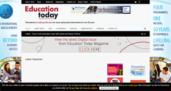Desktop Screenshot of education-today.co.uk